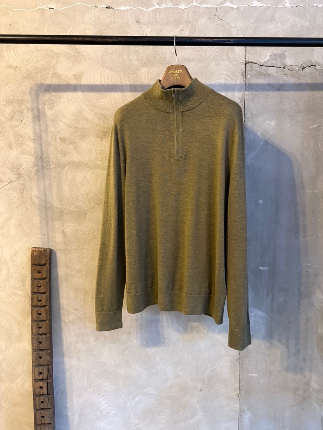 바나나 리퍼블릭 메리노울 짚업 니트 100 상품이미지4