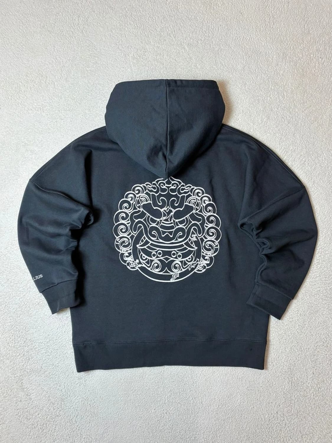 Solljus 헤비코튼 자수 오버핏 로고 후드티 PN6677 상품이미지1