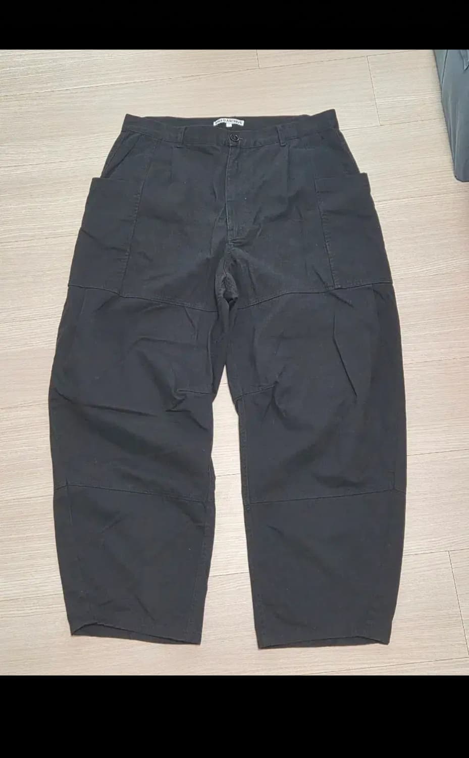 밀로 아카이브 더블 라운드 팬츠 블랙 L 상품이미지2