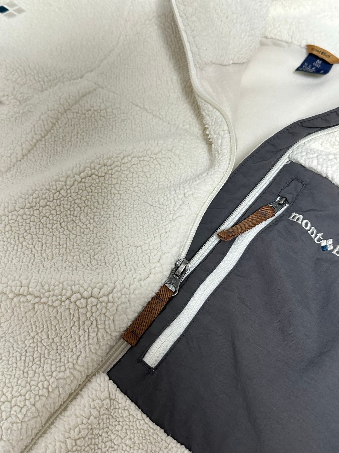 몽벨 후리스  플리스 뽀글이 화이트미디움 상품이미지6