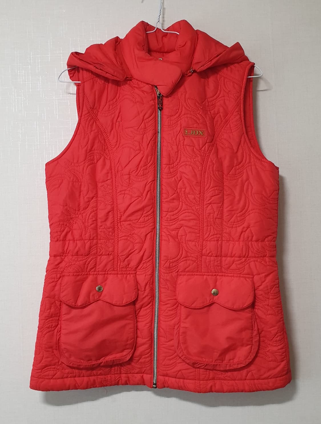 JDX 여성 퀼팅 후드 조끼 95사이즈 상품이미지1