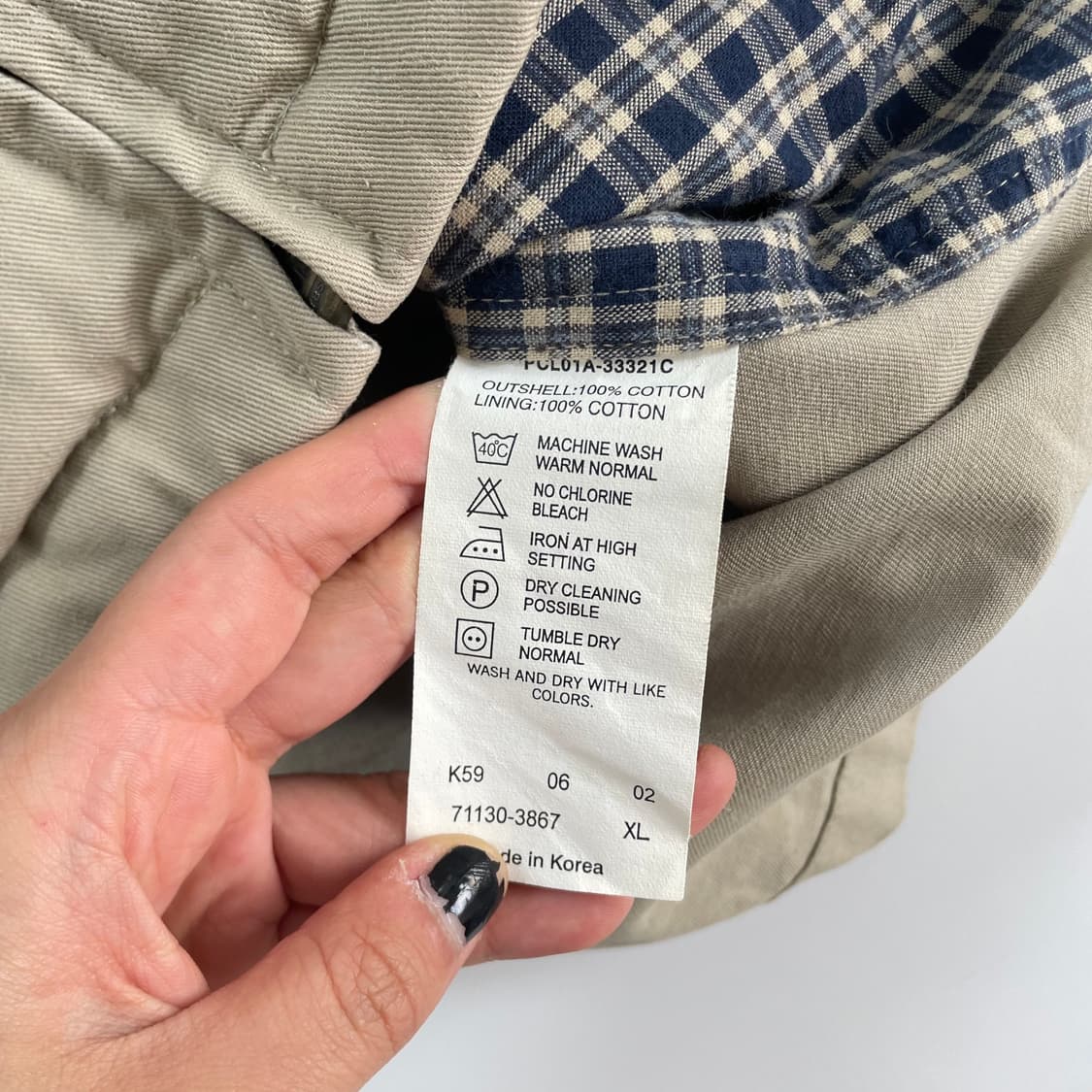 Levis  리바이스 자수 레드탭 베이지 블루종 자켓 상품이미지9