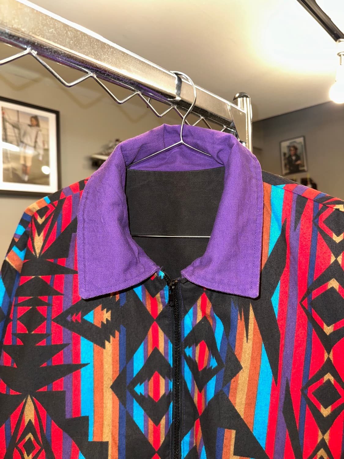 90’s American Aztec reversible jacket  상품이미지5