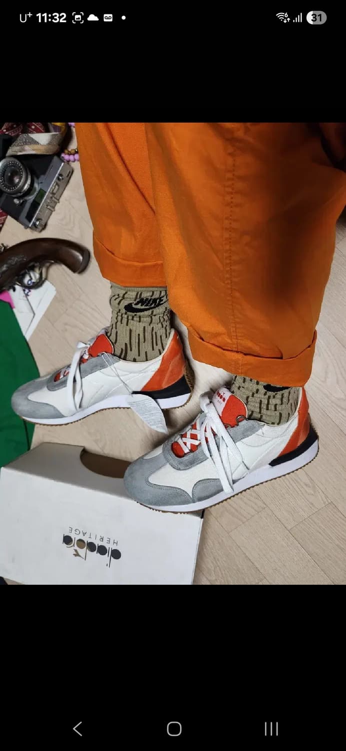 (새상품)DIADORA HERITAGE 더티 오렌지 275 상품이미지2