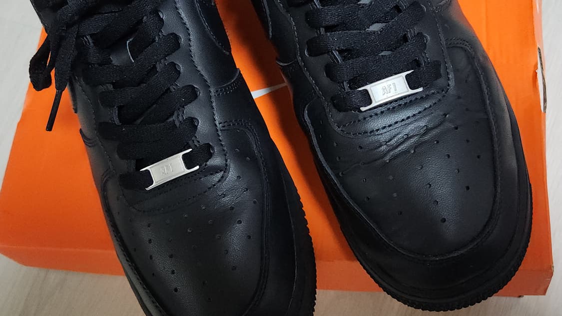 나이키 에어포스1 07 트리플 블랙 올검  상품이미지9