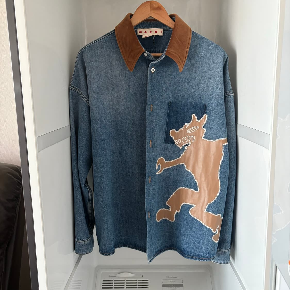 [46] Marni 마르니 울프 데님셔츠 상품이미지1