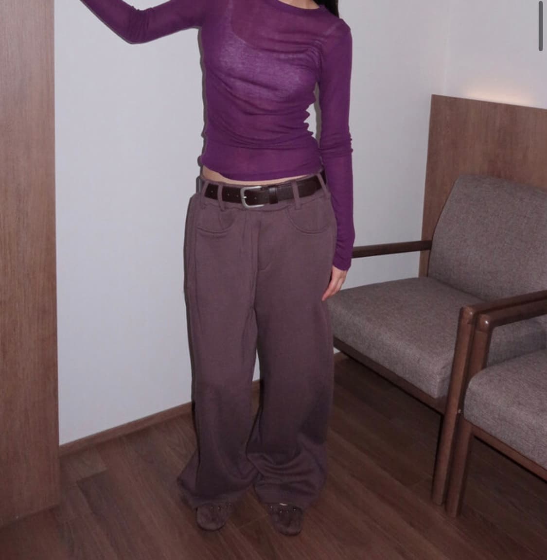 낫띵인커먼 컴포트 벨트 스트링 기모 팬츠 상품이미지1