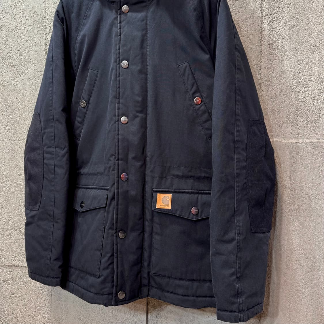 칼하트 WIP 블랙 트래퍼 파카 (S)   상품이미지2