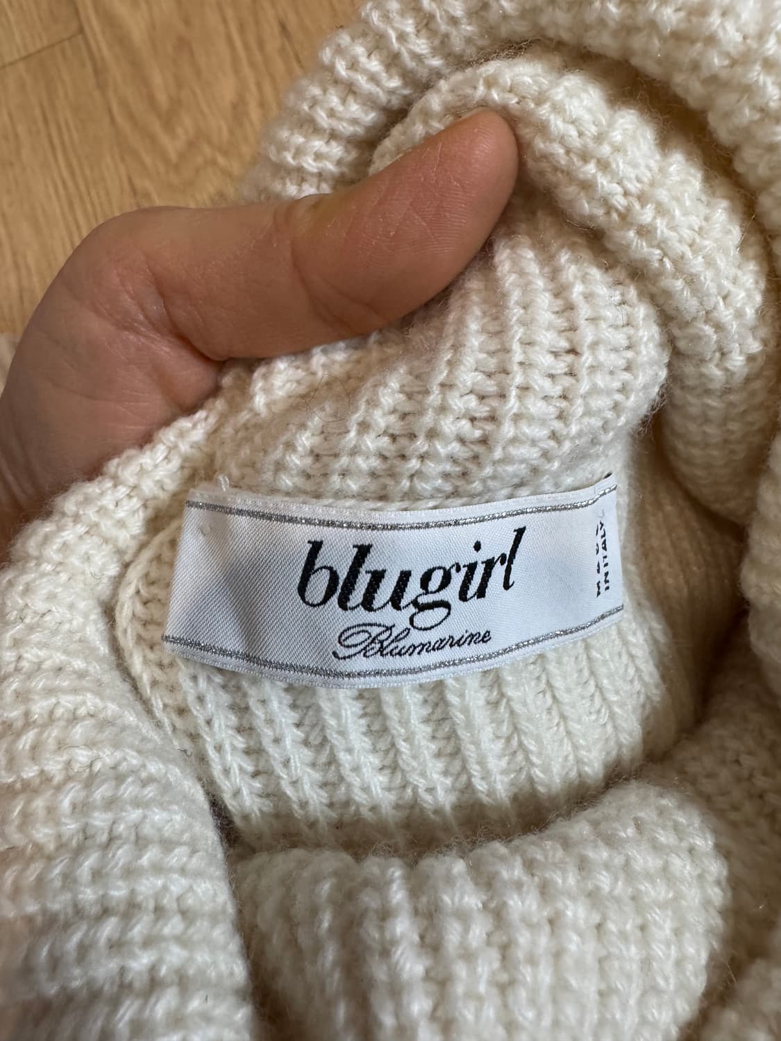 블루마린 블루걸 터틀넥 니트 상품이미지5