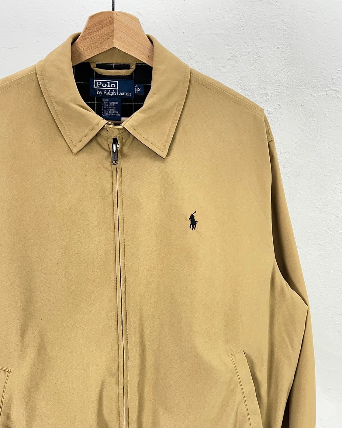 폴로 랄프로렌 베이지 폴리쉘 베이포트 해링턴 블루종 자켓 상품이미지3