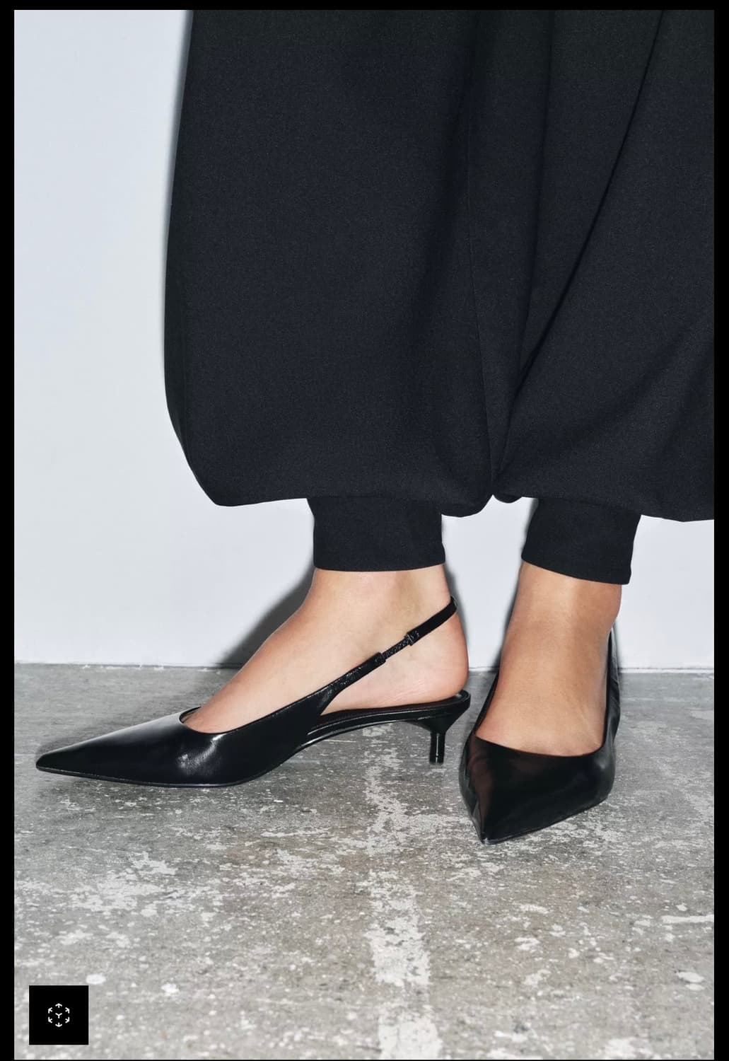 자라 레더 슬링백 슈즈 38 상품이미지1