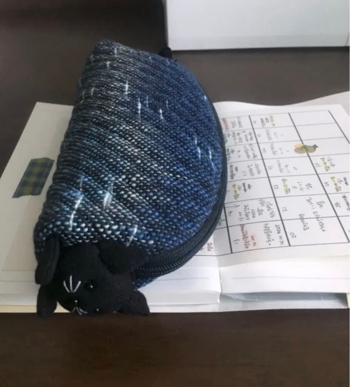 바니버로우 우주 속의 별 고양이 필통 파우치 상품이미지1