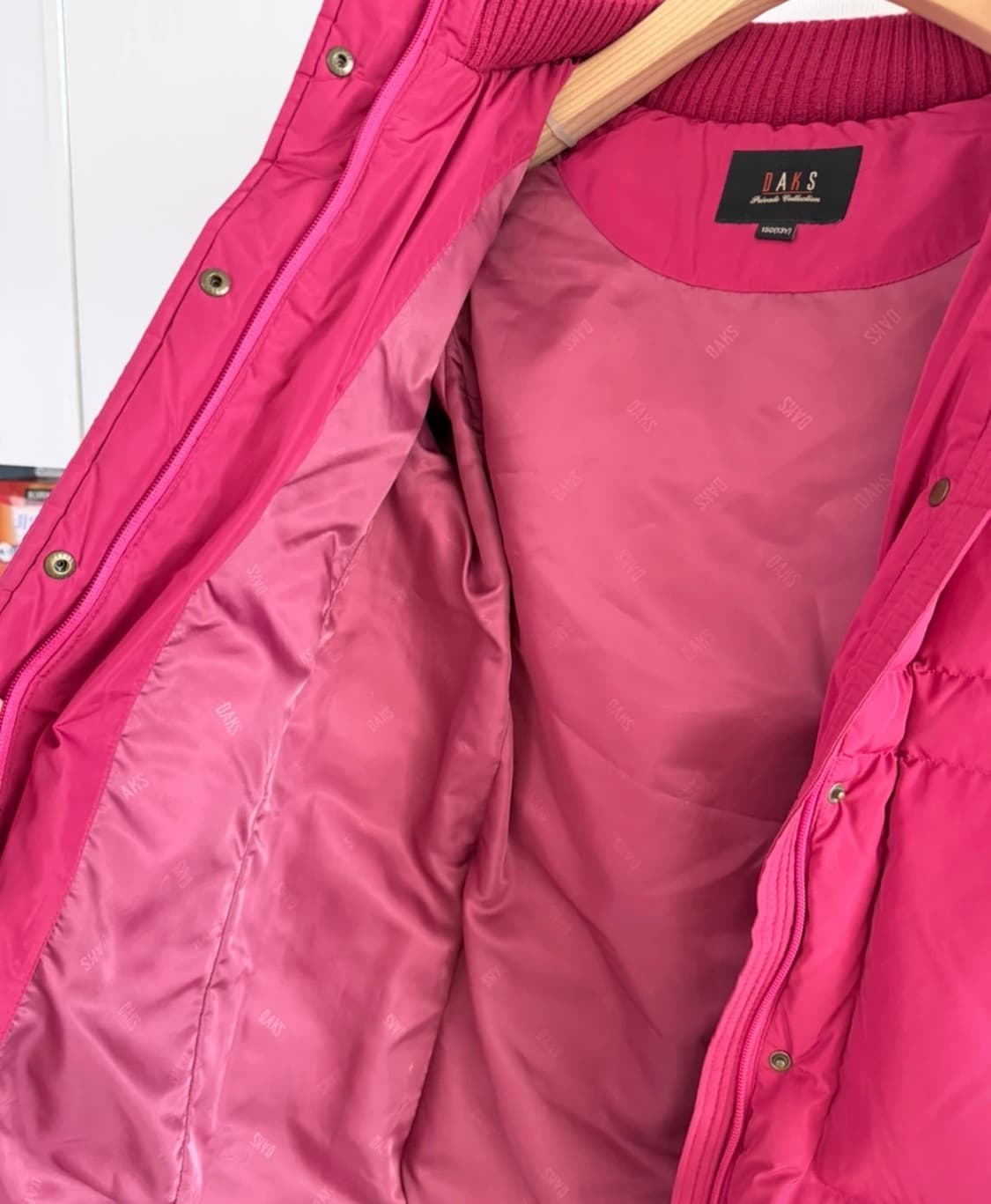 닥스 키즈 여아 핑크 오리털 패딩 150 상품이미지4