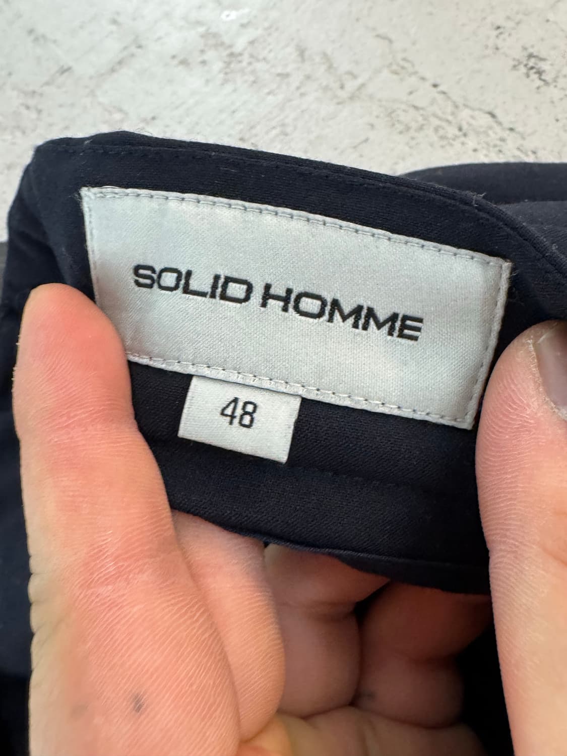 Solid homme 네이비 슬랙스 정장바지 남성 32 상품이미지4