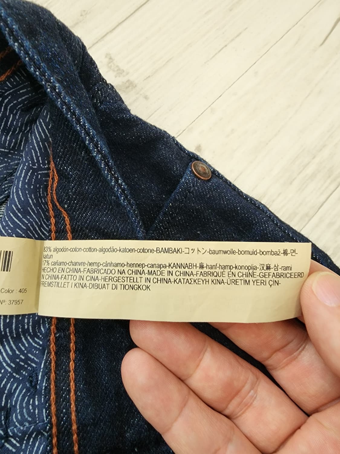 (새상품) 마시모두띠 셀비지 데님 팜. 31~32인치 상품이미지8