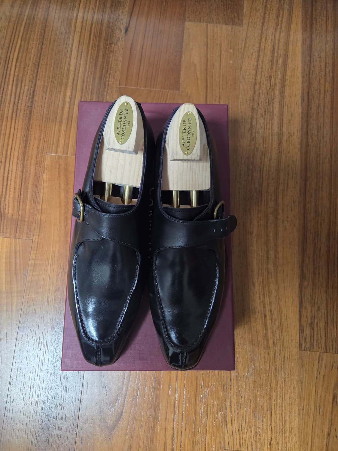 Carmina 블랙 몽크스트랩 구두 상품이미지3