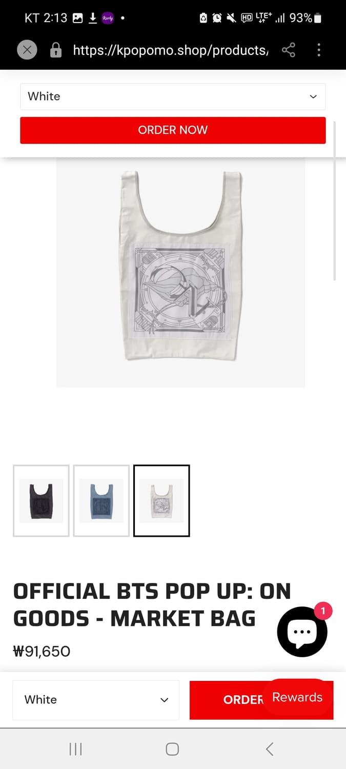 BTS Pop-Up “ON” Goods Market Tote Bag 상품이미지2