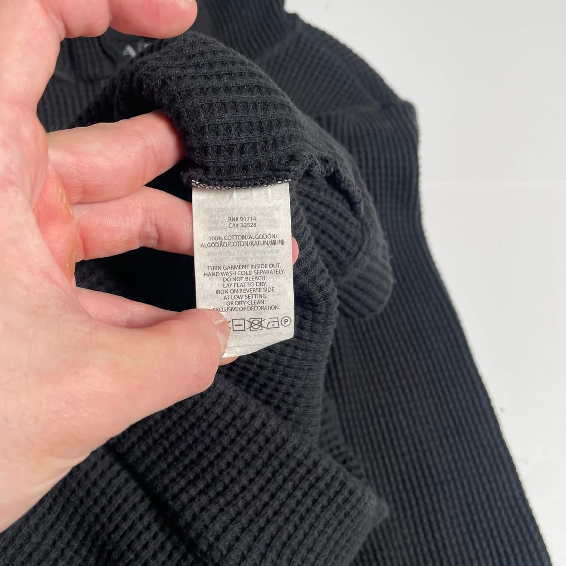 아르마니 익스체인지 와플 코튼 후드 상품이미지8