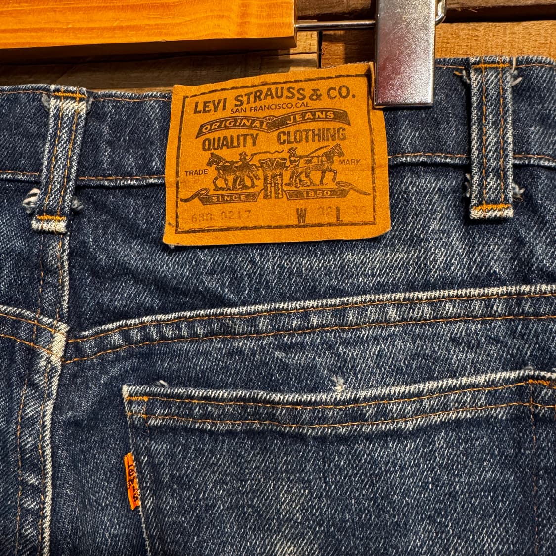 80s 90s Levis Orange Tab Bootcut Cutted 상품이미지4