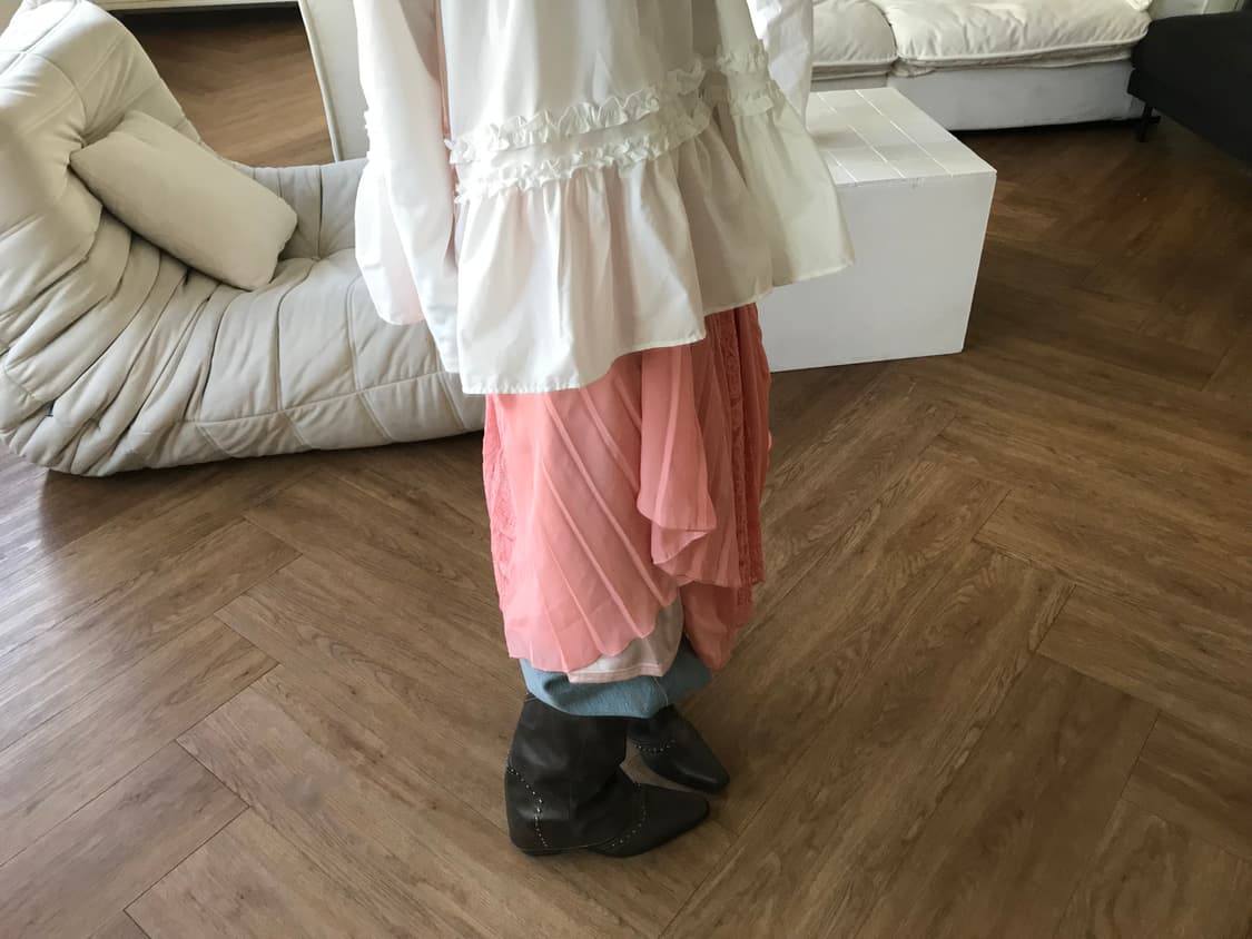 vintage lace skirt 상품이미지3