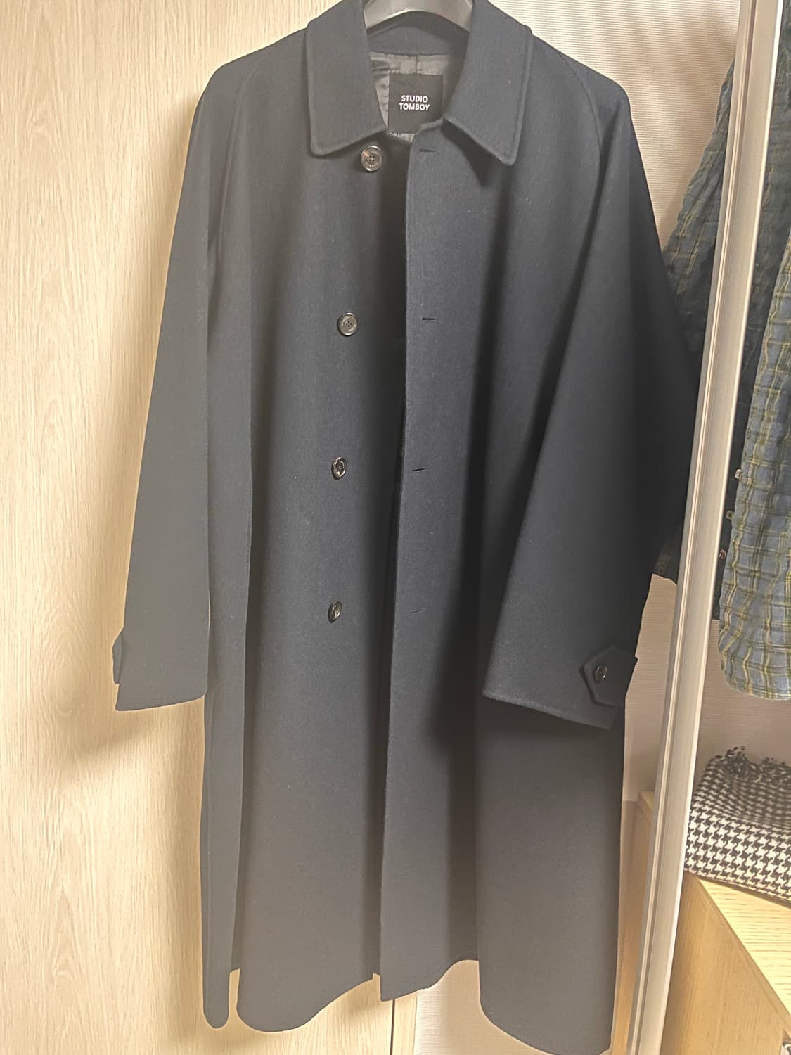 스튜디오톰보이 발마칸코트 네이비 상품이미지1