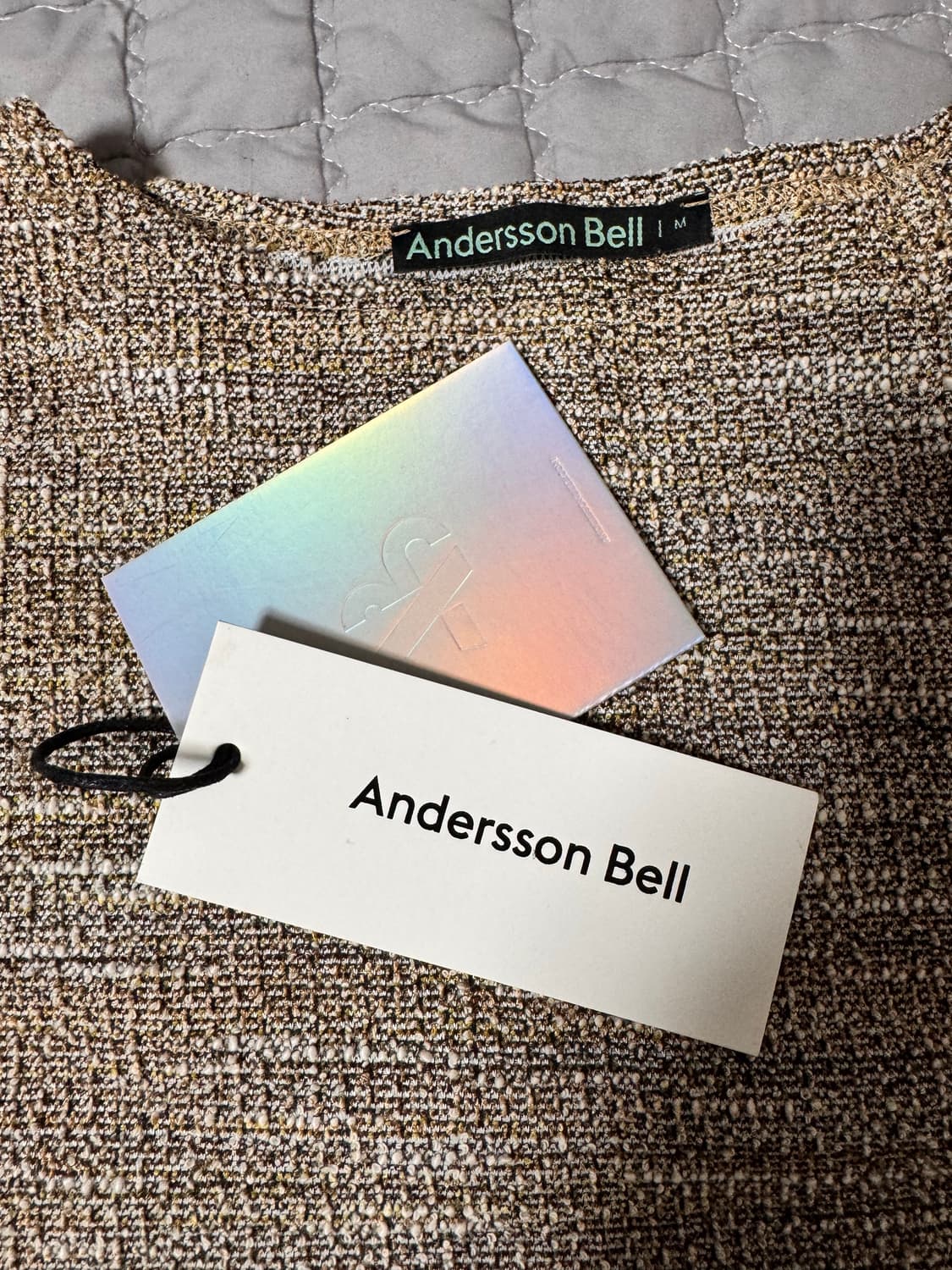 앤더슨벨 썸머 부클 보트 넥 풀오버 M 상품이미지3