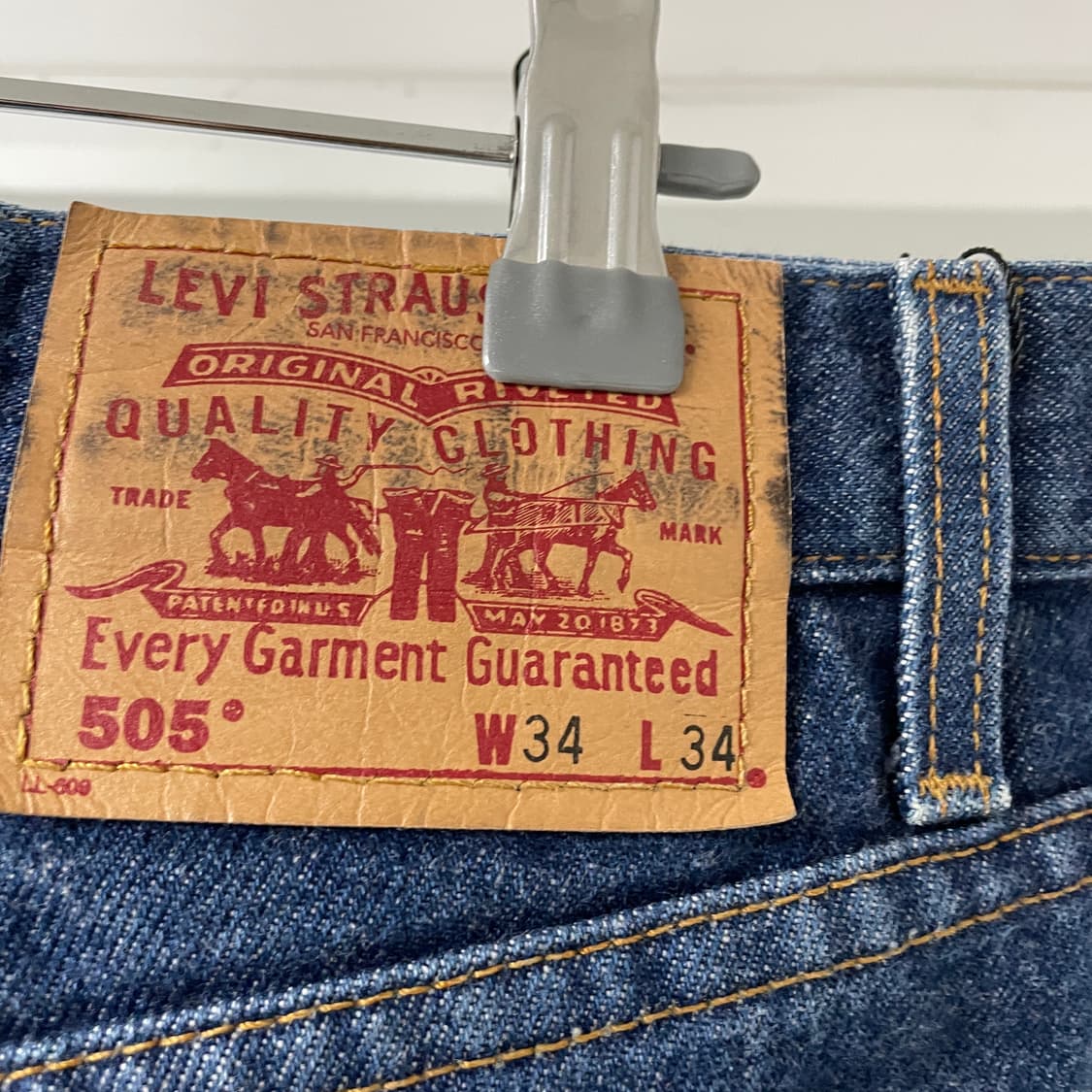 리바이스 505 데님 팬츠 W34 L34 상품이미지4