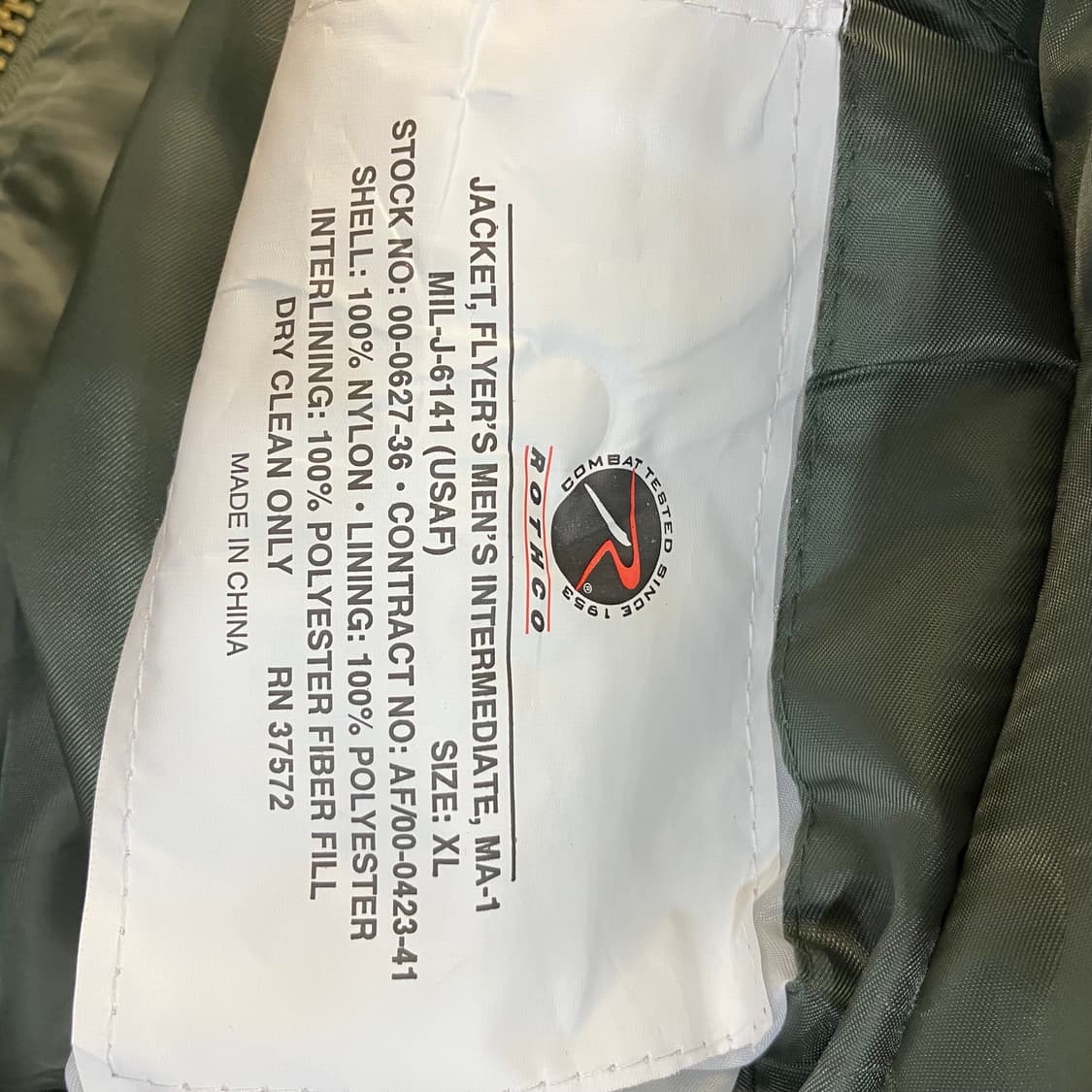 로스코 ma-1 봄버자켓 XL 상품이미지2