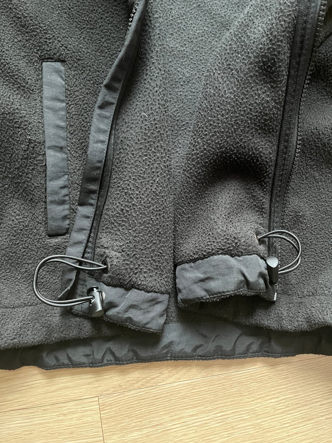 그루브라임(GROOVE RHYME) 테크 플리스 자켓 - Black L 상품이미지4