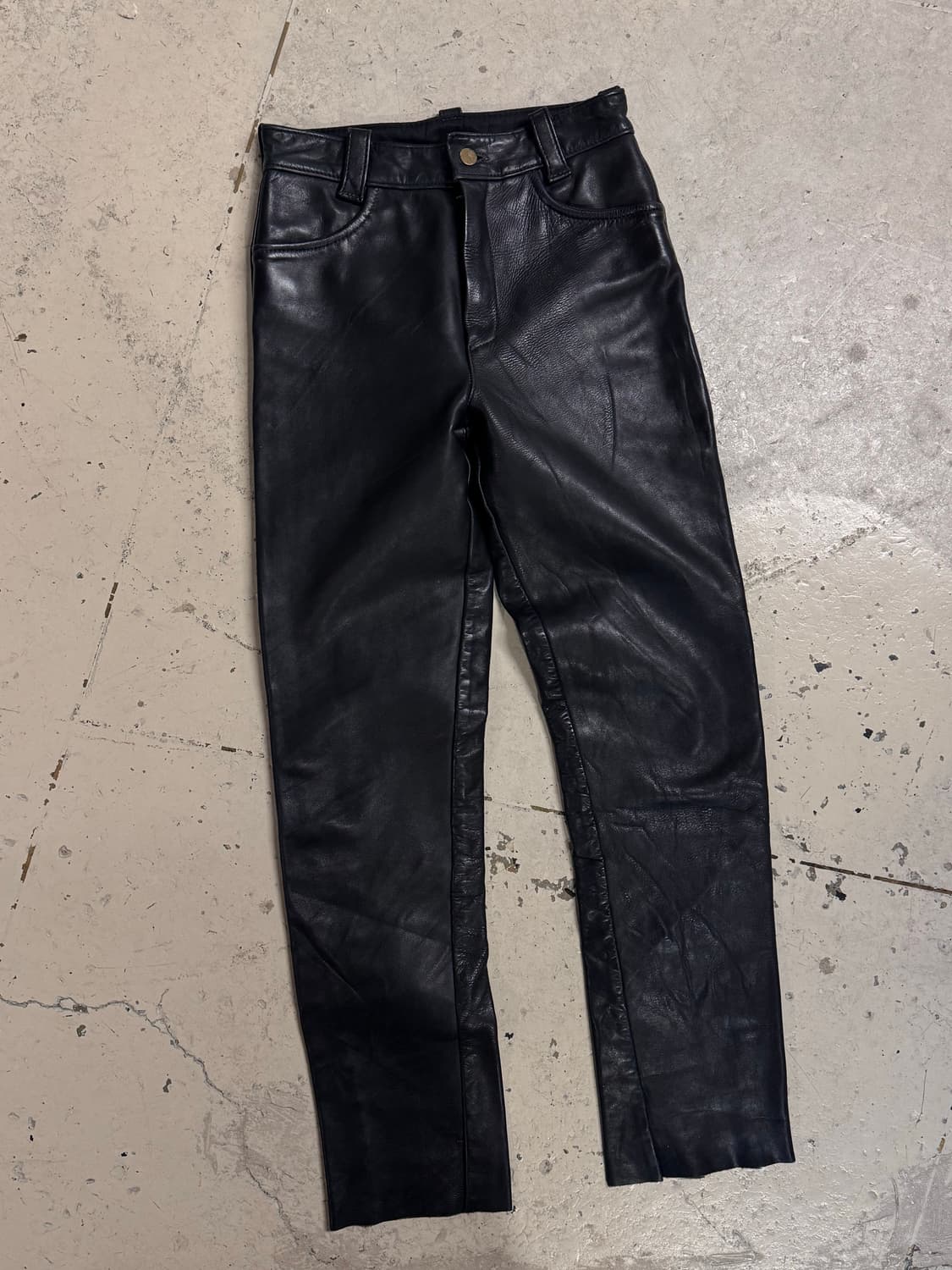 밴슨 레더 카우하이드 레더팬츠 상품이미지1