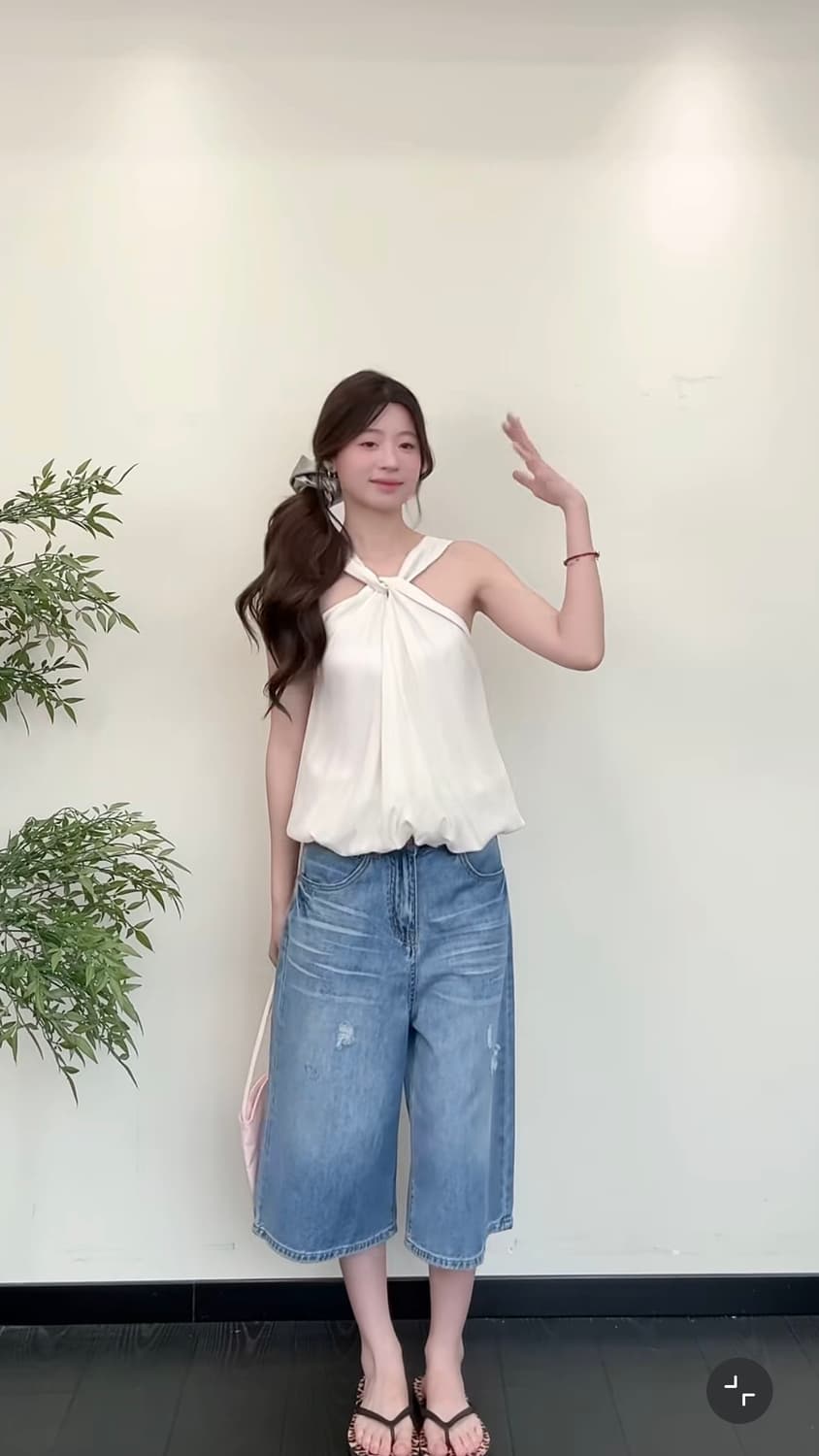 에그카 홀터넥 나시 블라우스 상품이미지2