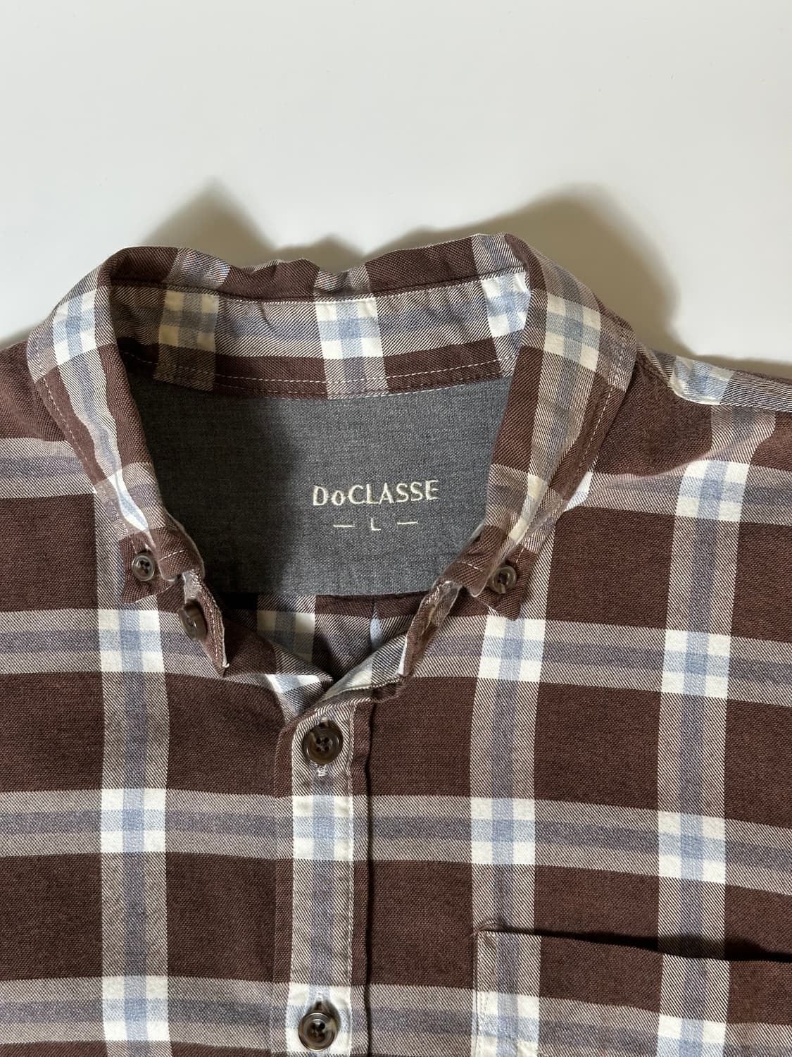 브라운 체크 셔츠  상품이미지7