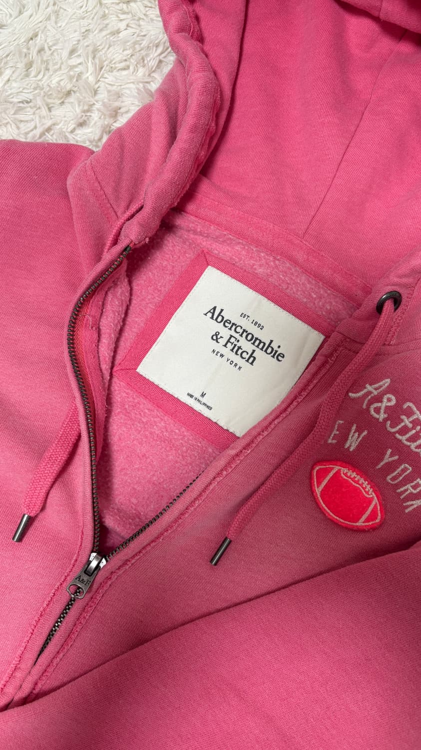 아베크롬비 후드집업 핑크 M 상품이미지2