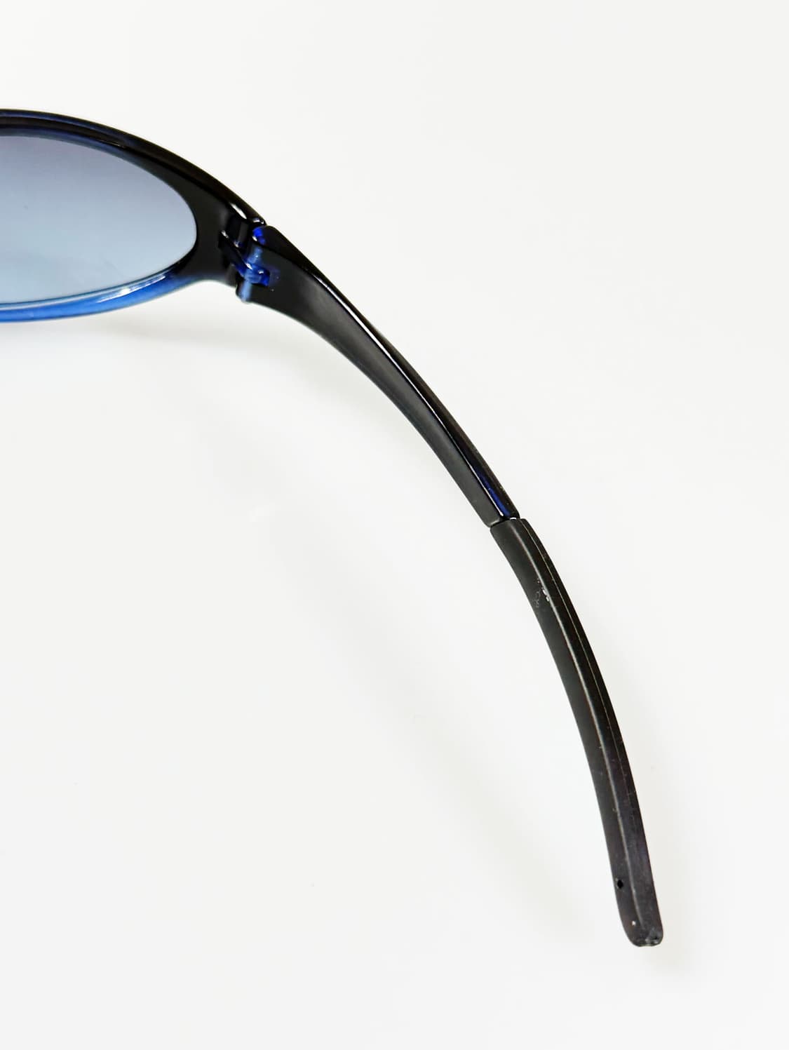 90s 블루 블랙 투톤 오벌 스포티 빈티지 틴트 선글라스 상품이미지6