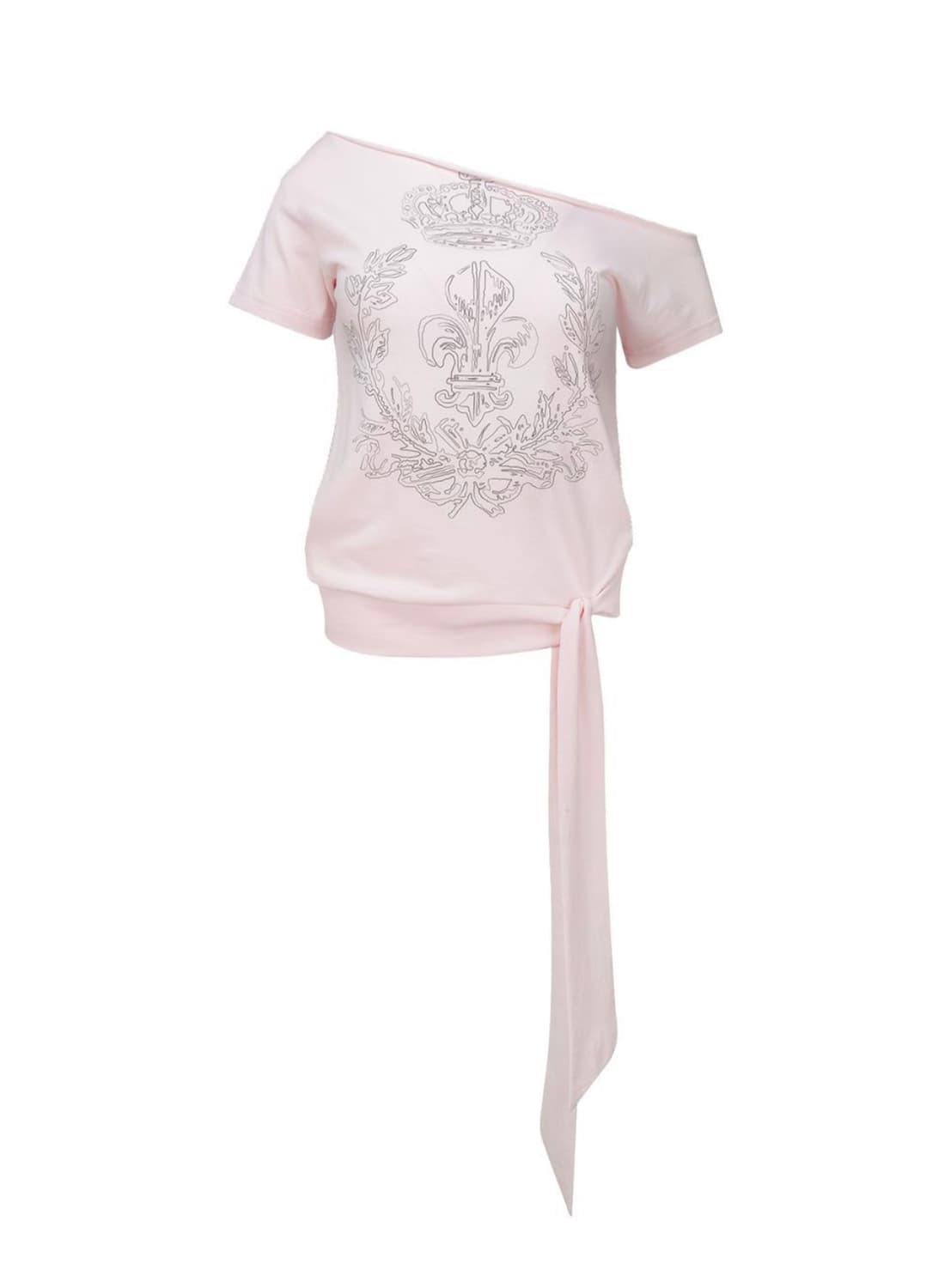스컬프터 Chateau Shithole Tie Tee Pale Pink 상품이미지1