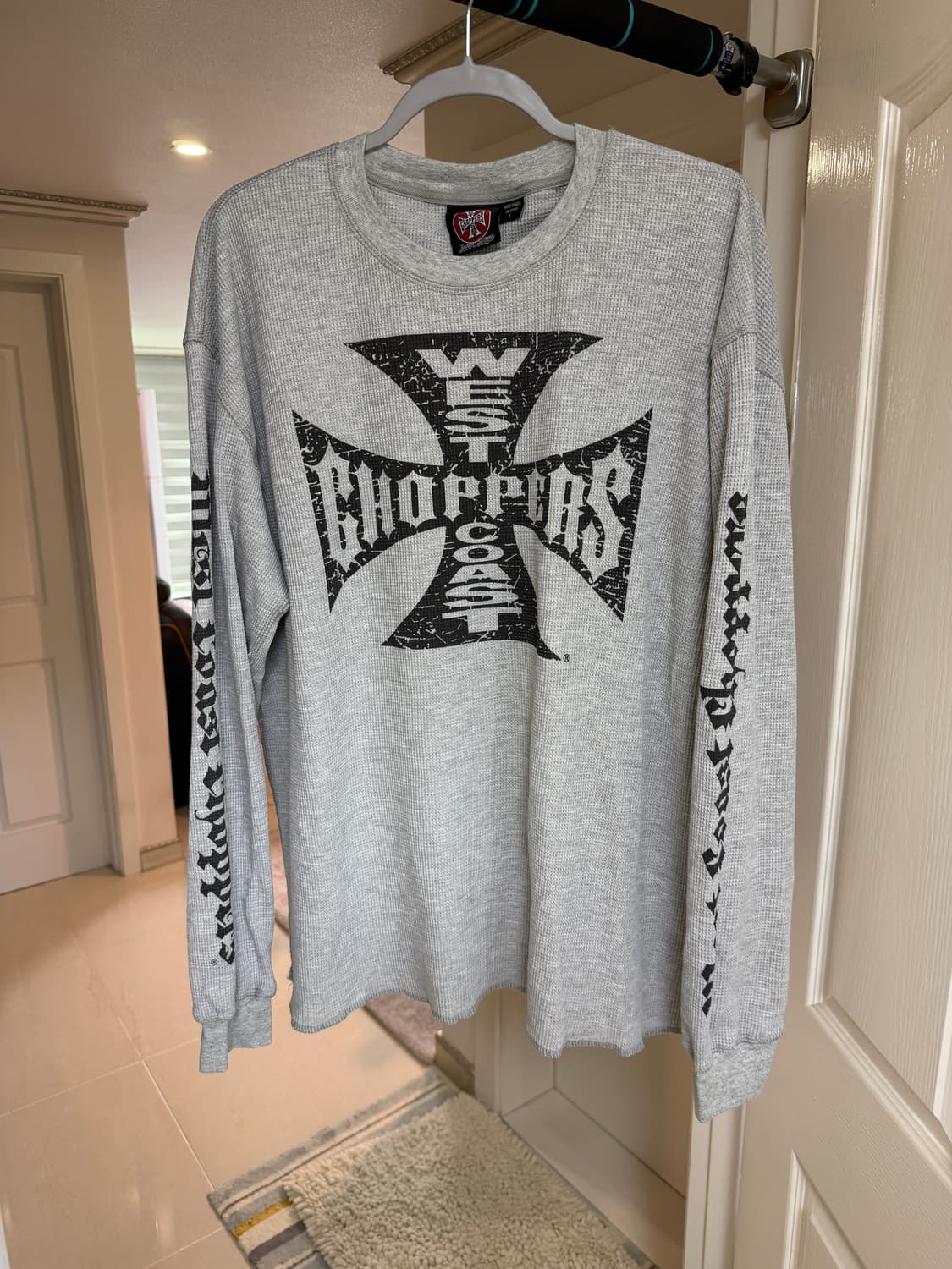 West Coast Choppers 그레이 와플 롱슬리브 상품이미지1