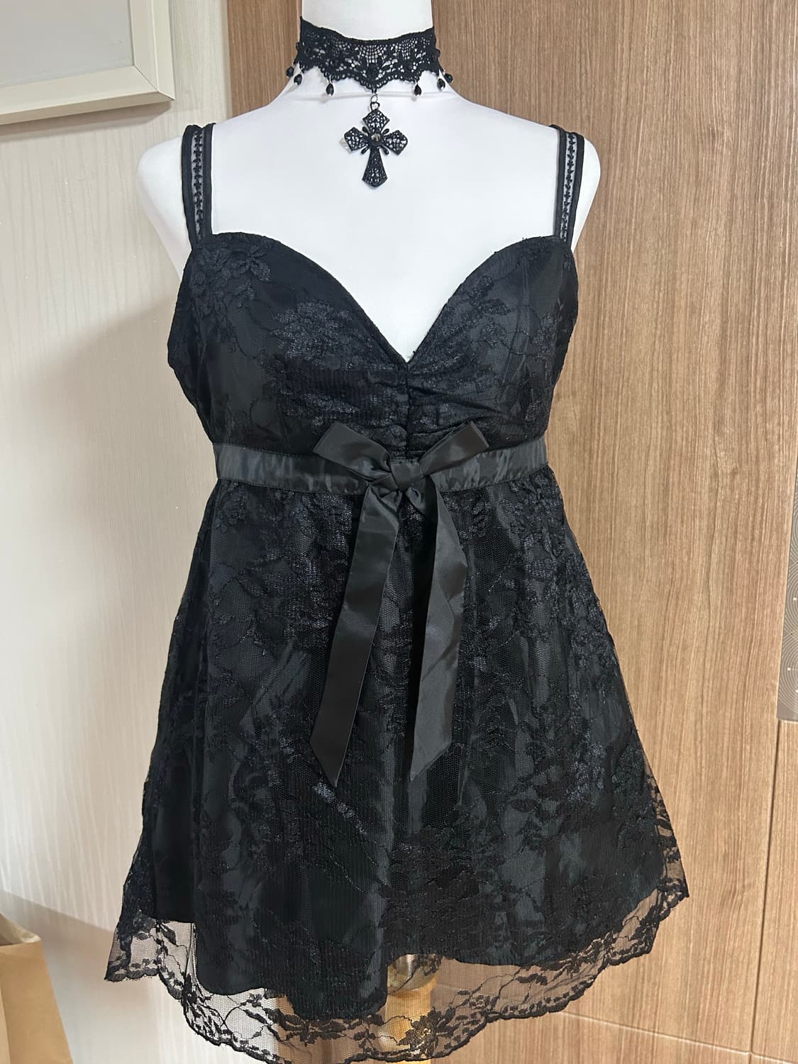 공겜여주고스로리고딕오네갸루로맨틱핑크세스 레이스 탑 상품이미지1