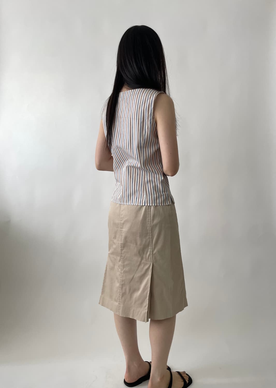 Aquascutum square neck frill blouse 상품이미지9