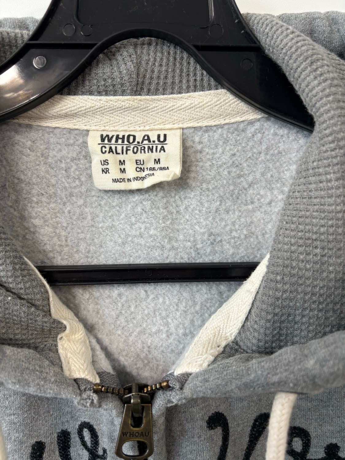 후아유 그레이 후드집업 상품이미지5