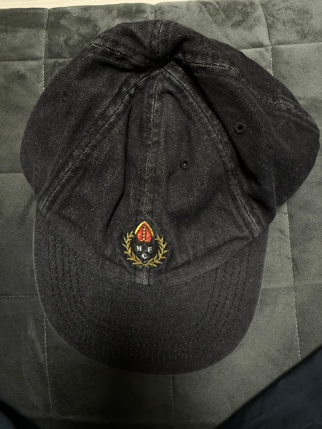 헤리티지플로스 워시드 데님 캡 차콜 상품이미지1