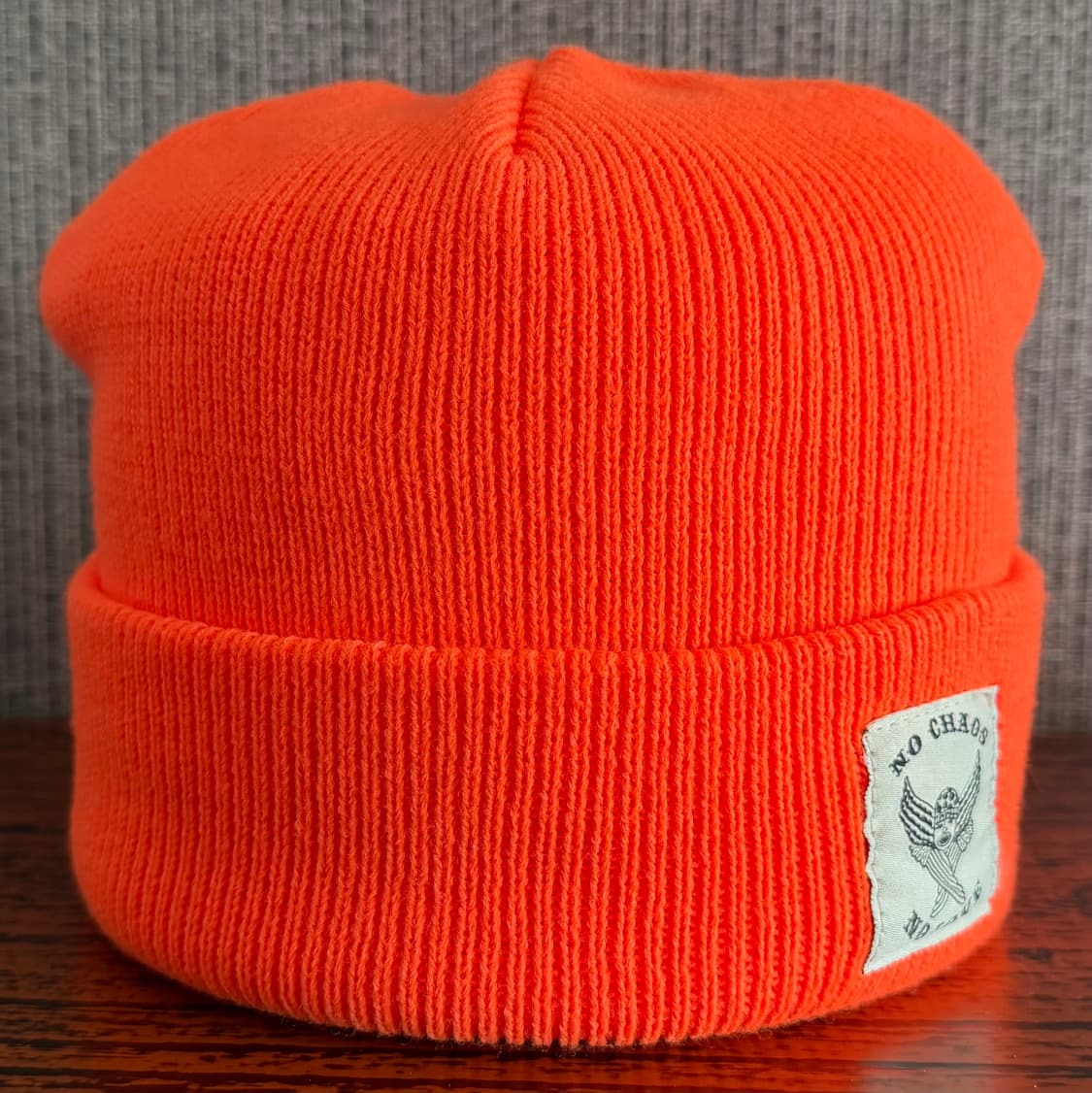 스티브제이앤요니피 SJYP 형광 오렌지 팝 패치 비니 니트 모자 상품이미지4