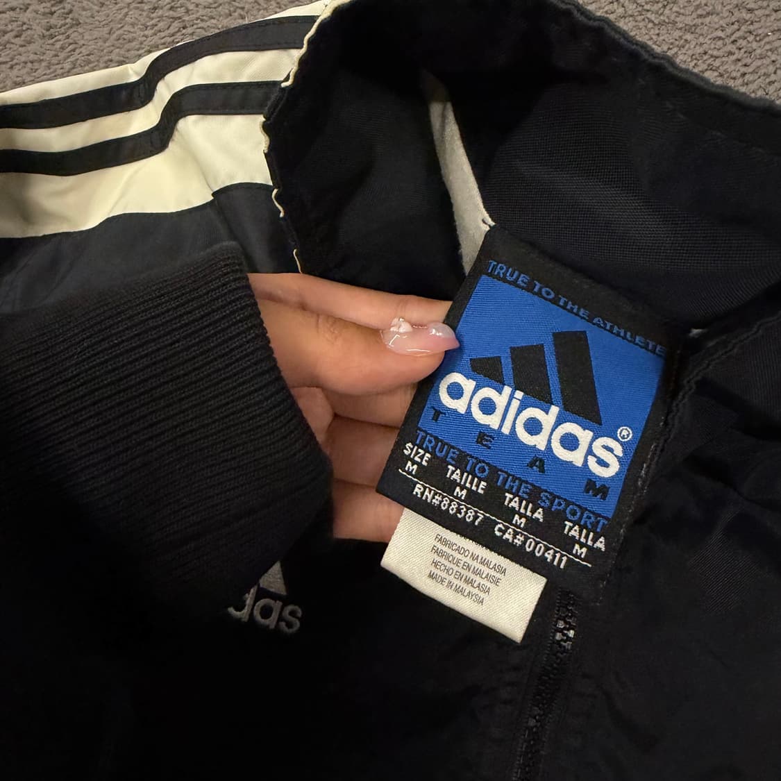 [정품/M] 아디다스 올드스쿨 노스웨스턴 와일드캣츠 트랙 바람막이 자켓 상품이미지5