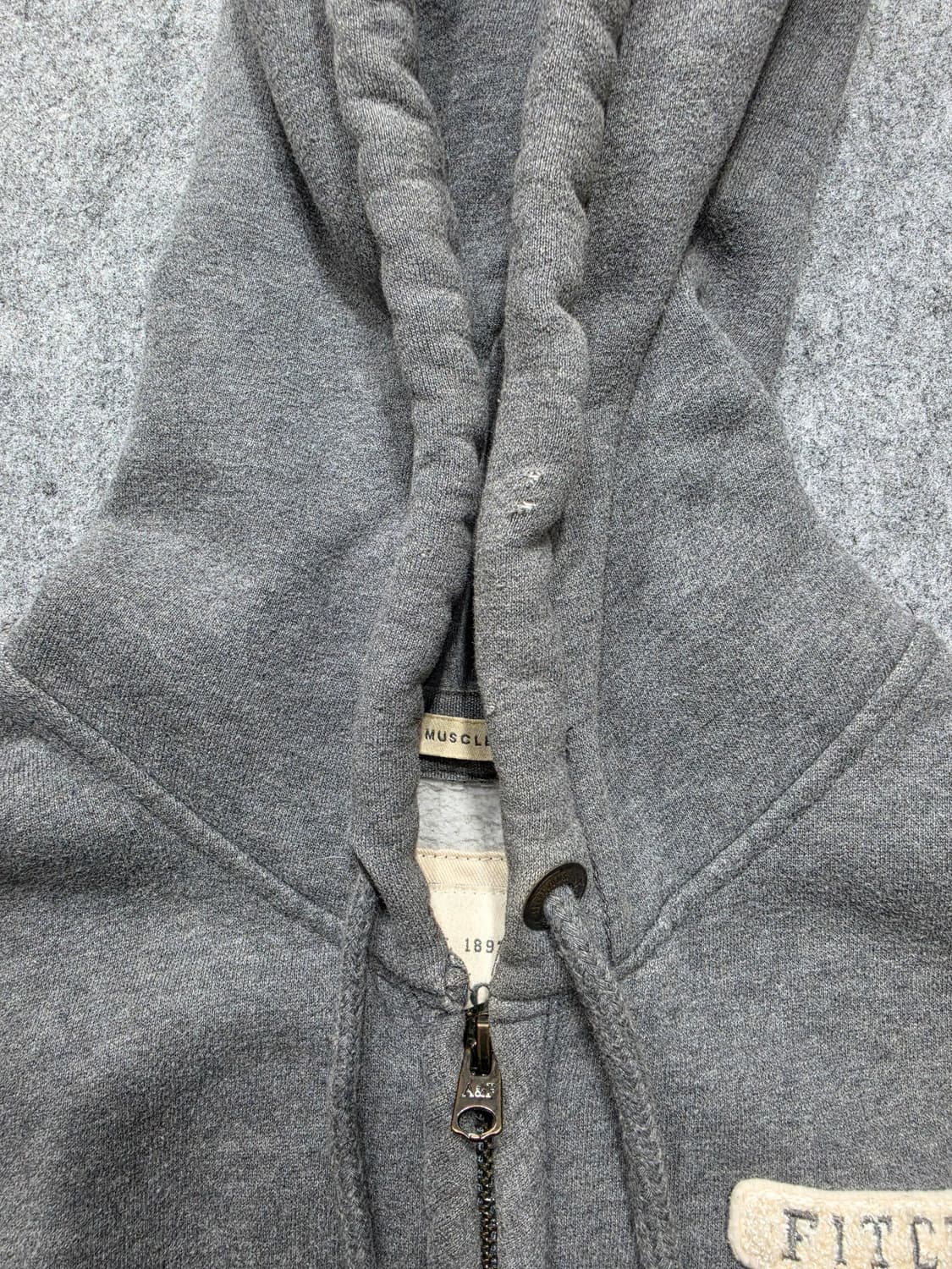 아베크롬비 F로고 패치 빈티지 Y2K 후드집업 M 상품이미지7