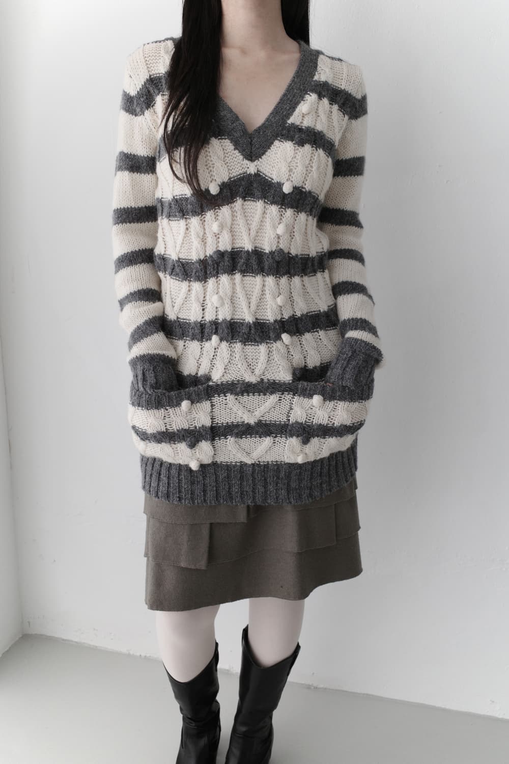 bubble pocket long knit 상품이미지6
