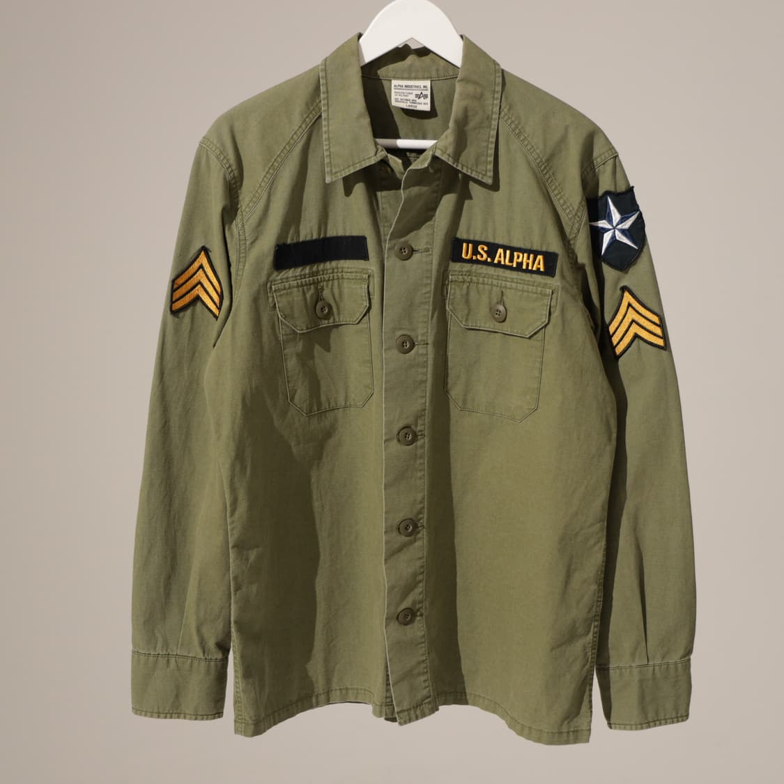 알파인더스트리 코튼 립스탑 퍼티그 셔츠 상품이미지2