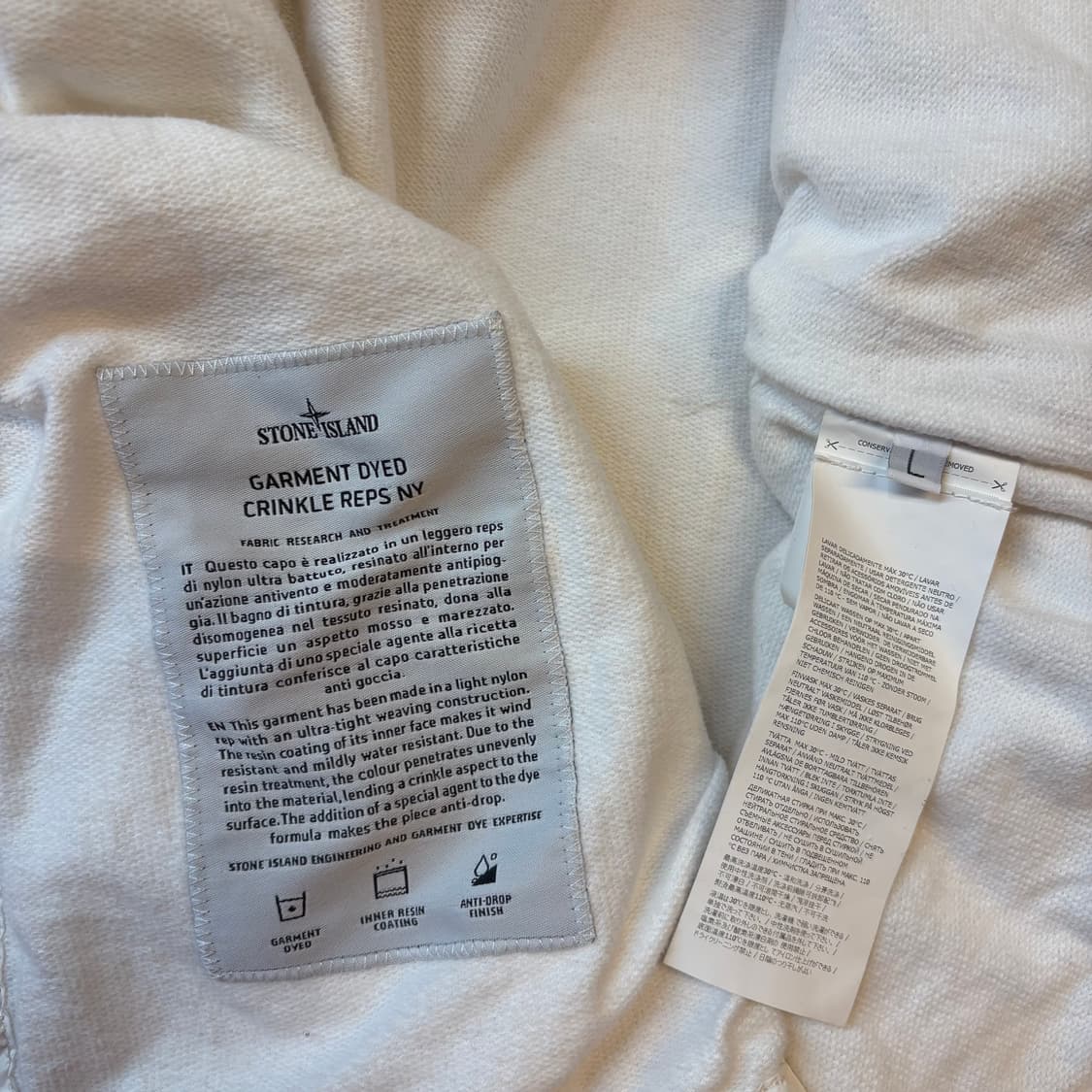 스톤아일랜드 가먼트 다이드 크링클 랩스 NY 상품이미지10