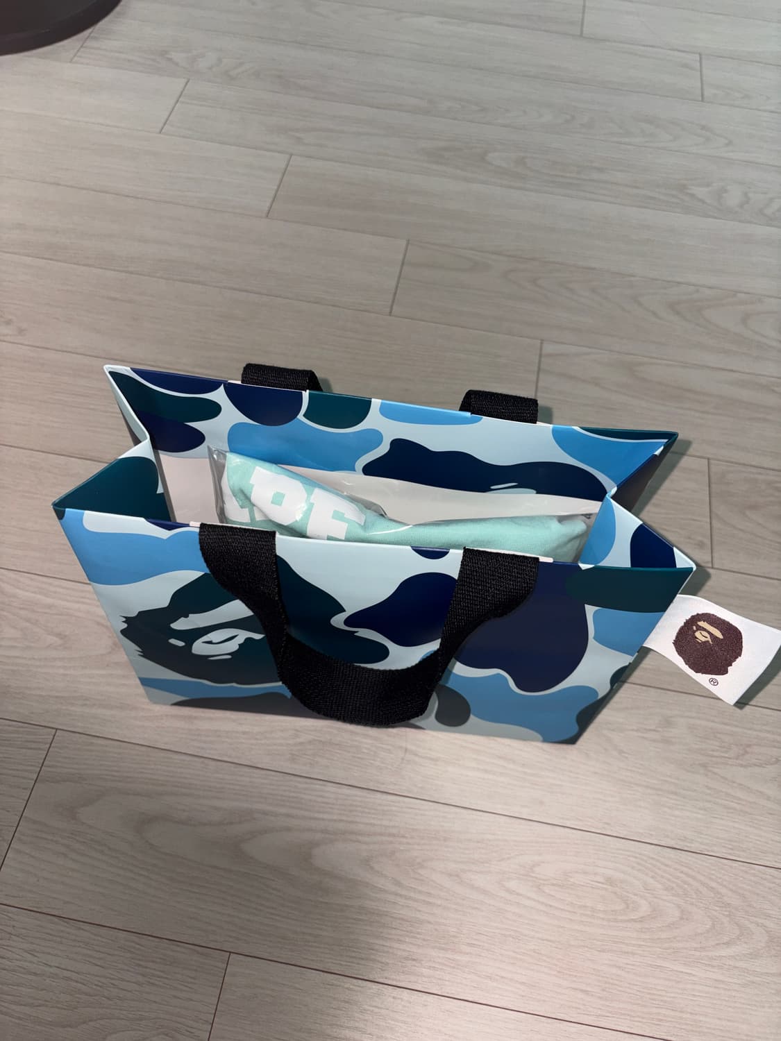 베이프 반팔 티셔츠 그린 (s) 상품이미지3