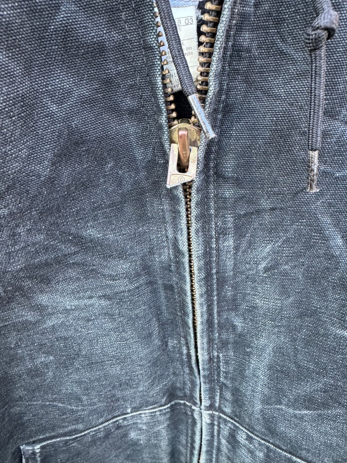 00s 칼하트 빈티지 j140 하드페이딩 덕 액티브 후드 워크 자켓 상품이미지6