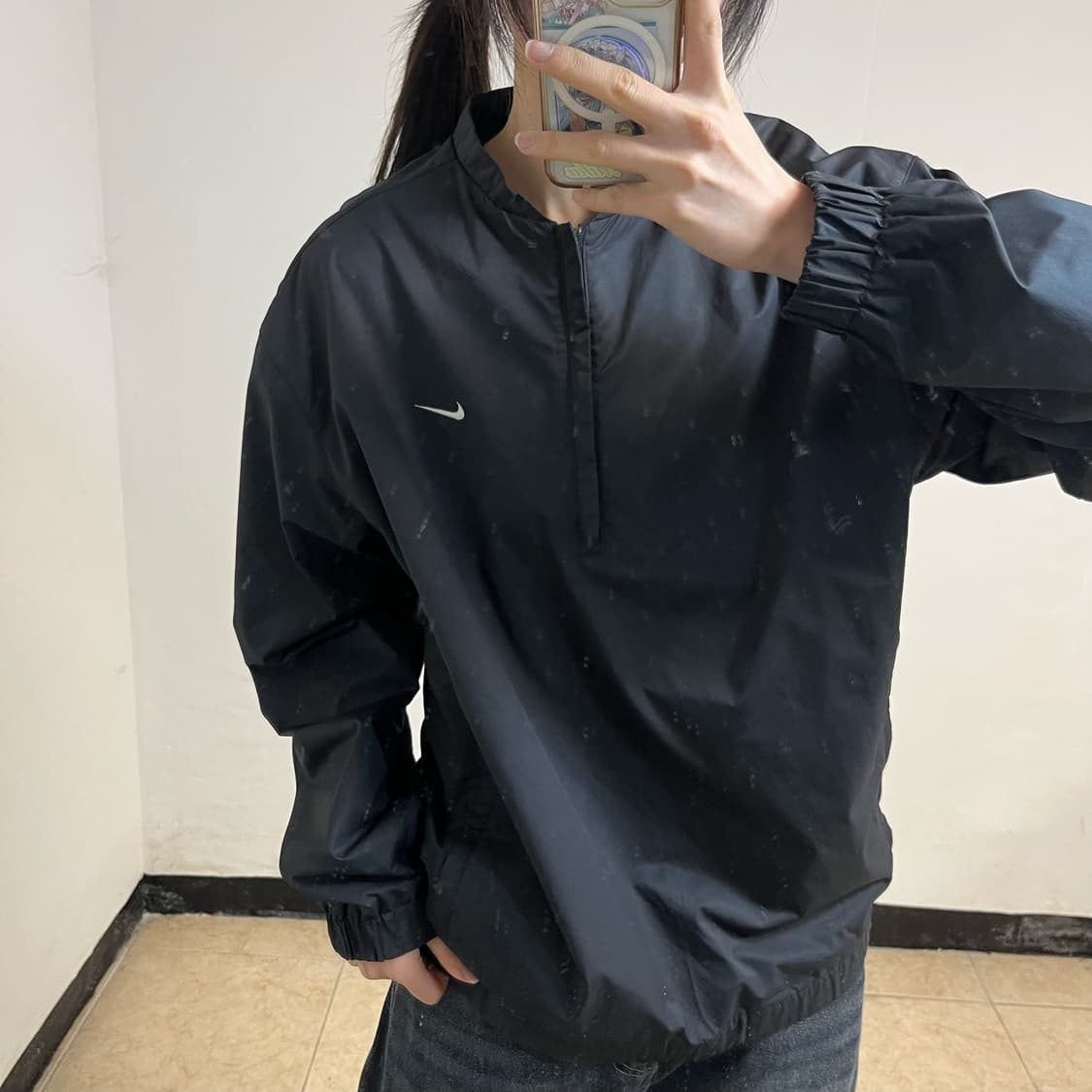 Nike Golf black windbreaker 상품이미지3