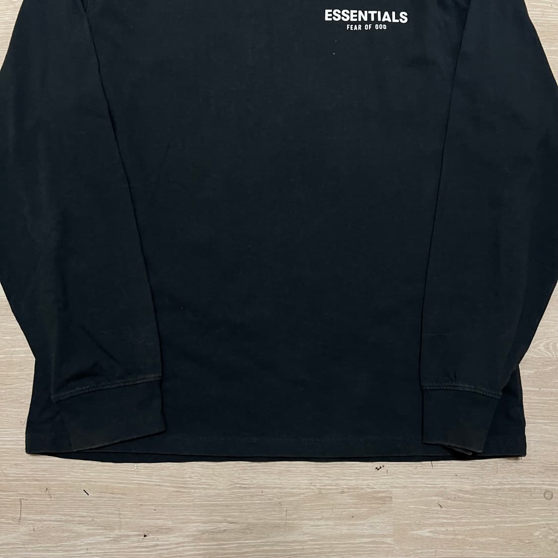 피어오브갓 에센셜 백플라워 프린팅 롱슬리브 티셔츠 [블랙] M/95 상품이미지3